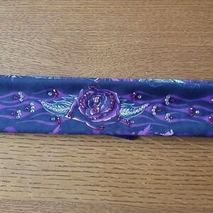 Black and Purple Embellished Headband